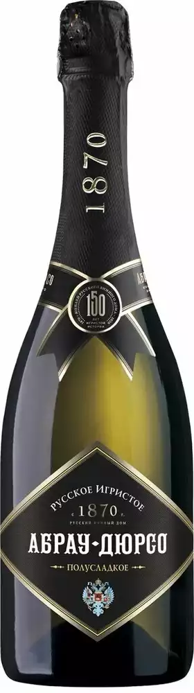 Вино игристое АБРАУ-ДЮРСО белое полусладкое 0,75л