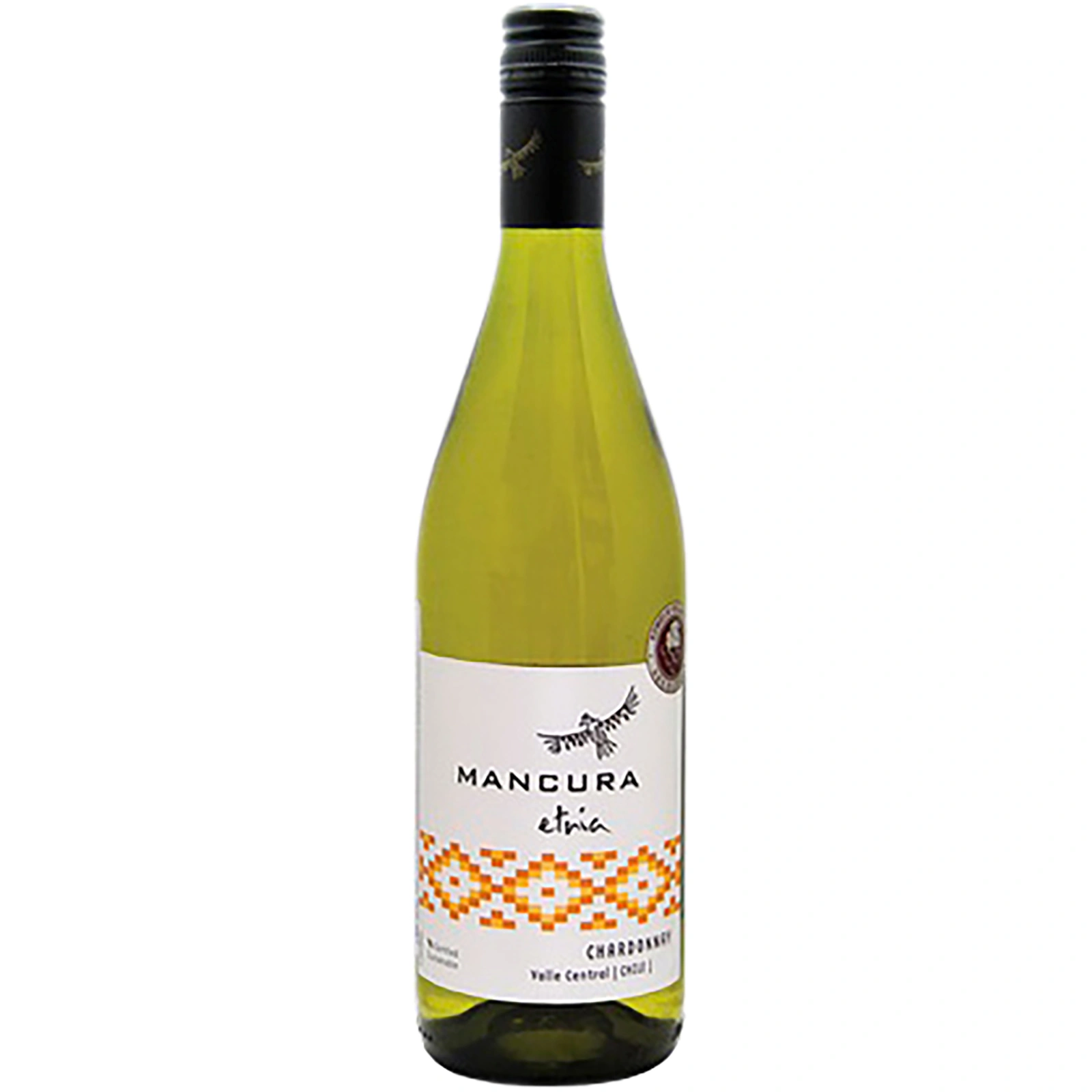 Вино МАНКУРА ШАРДОНЕ белое сухое Чили 0,75л