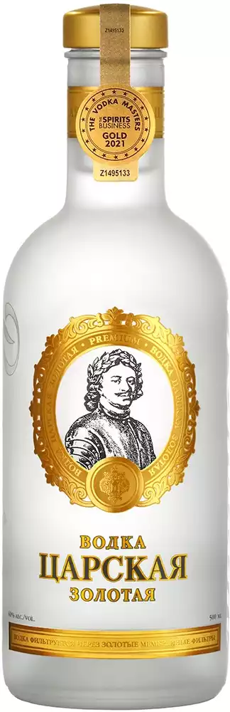Водка ЦАРСКАЯ ЗОЛОТАЯ 0,5л